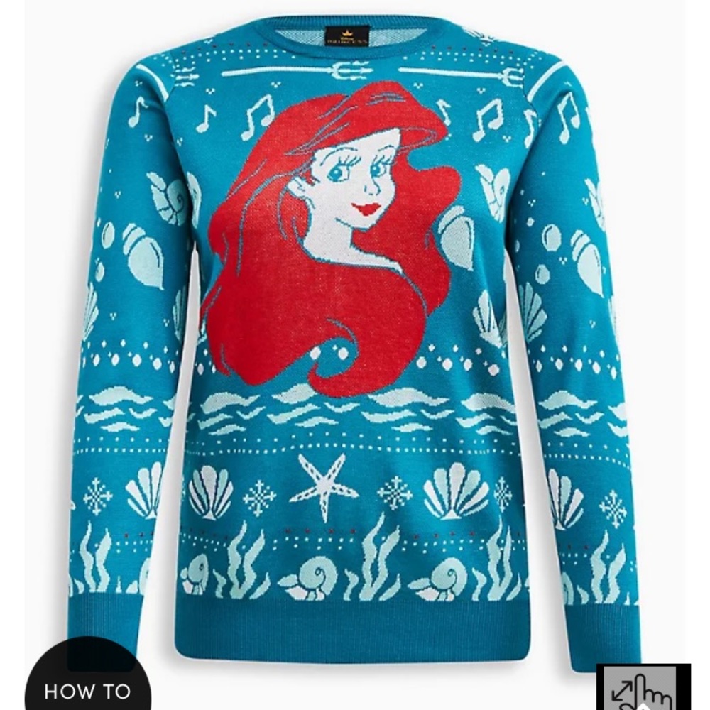 NWT Little Mermaid Sweater